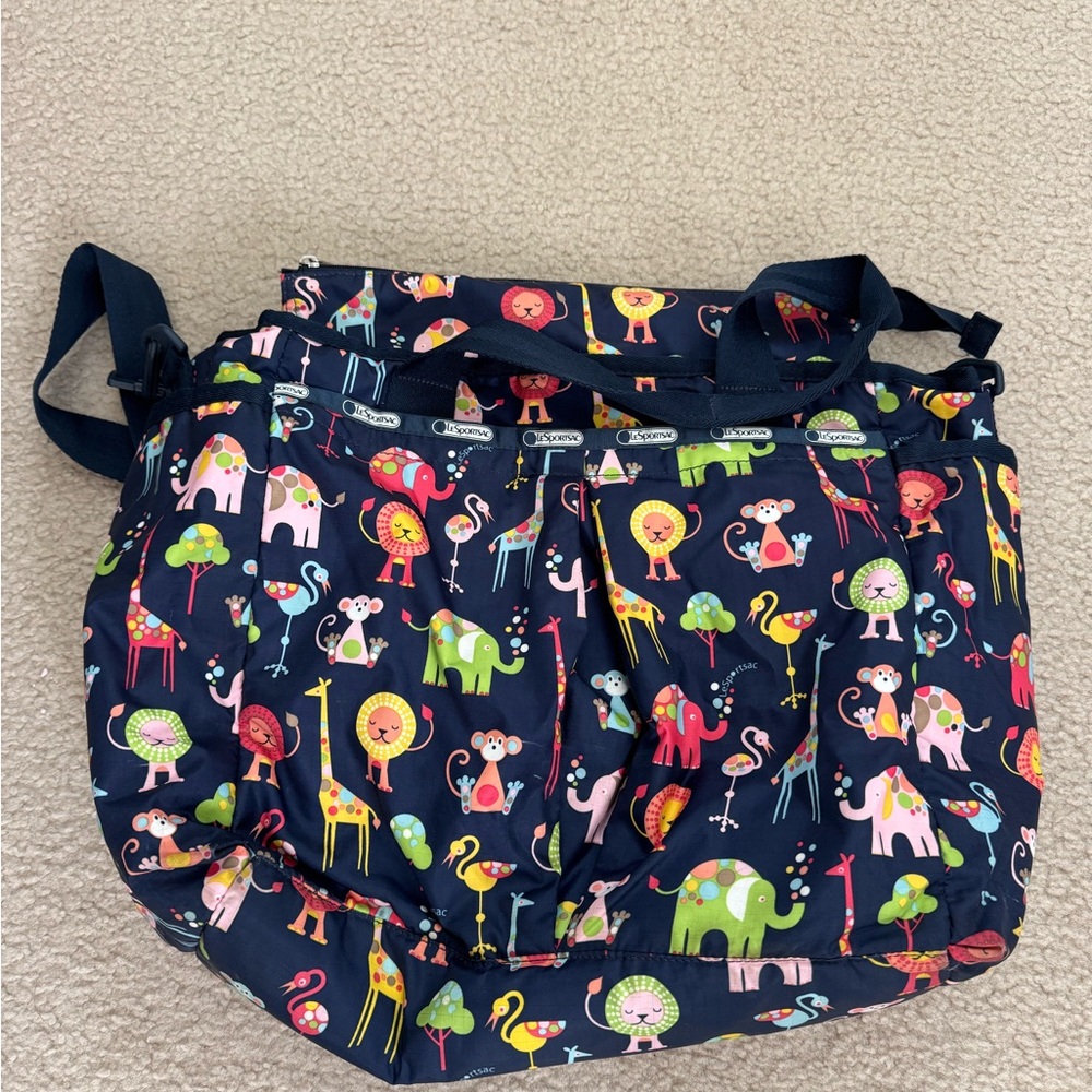 LeSportsac Animal Print Diaper Bag